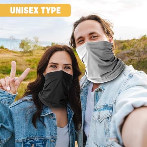 Proberos® 2 Pcs Riding Neck Gaiter Face Mask Windproof UV Protection Face Mask Neck Gaiter Bike Running Outfoot Neck Gaiter Breathable Quick Dry Fashion Sport Neck Gaiters Bandana for Men Women