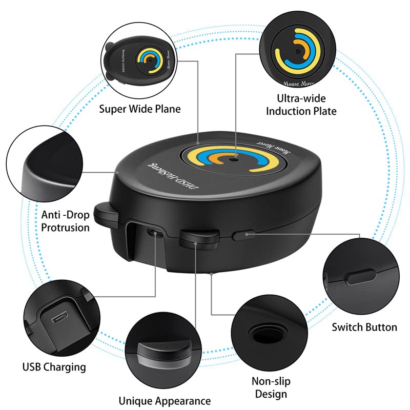 ZORBES Undetectable Plug & Play Mechanical Mouse Mover Jiggler Device for Keeps PC Active, Laptop,Work from Home, Randomly Mouse Movement
