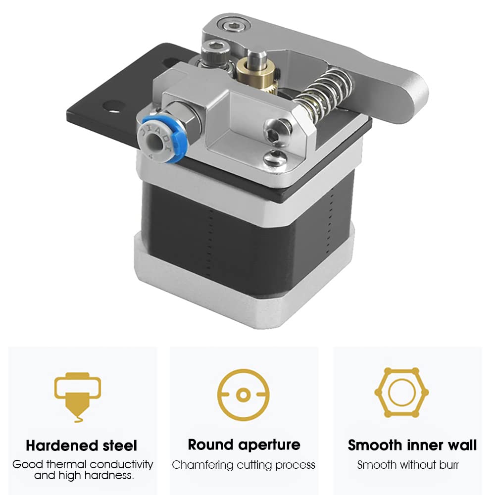 Serplex Upgrade 3D Printer Parts Extruder Metal Extruder Aluminum MK8 Bowden Extruder 40 Teeth Drive Gear for Ender 3 Pro Ender 5 Pro Plus CR-10 Series-Right Hand-use for converting dual nozzle