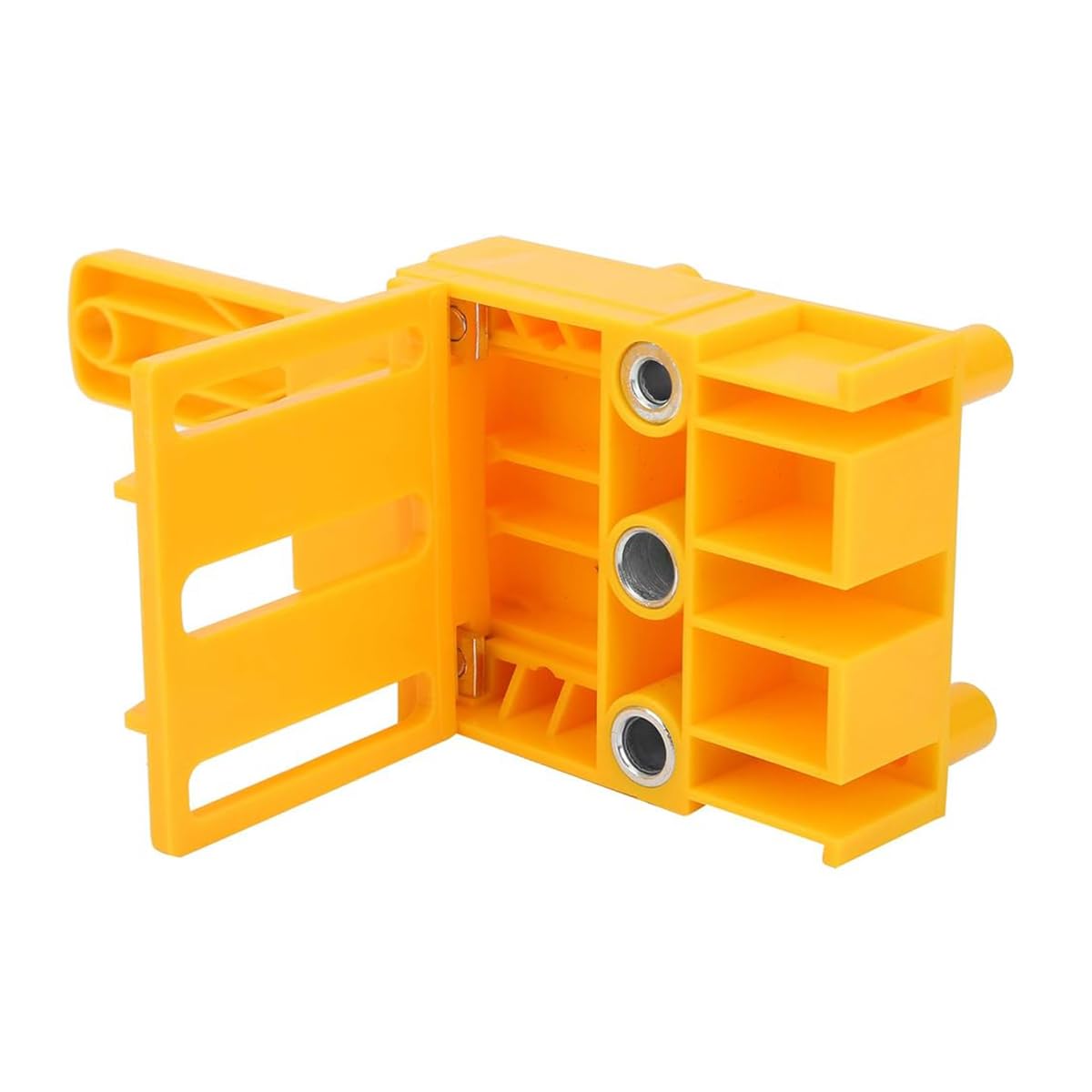 Serplex 8Pcs Hole Drilling Locator Tool Set Includes 3 Dril Bits, Drilling Bushings Self Centering Doweling Jig Hole Drilling Locator Tool with Handle Multi Hole Drilling Locator Tool for Wooden Work