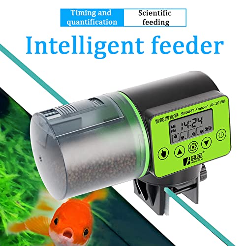 Qpets 3 Way Automatic Plastic Fish Feeder for Aquarium Timer Turtle Food Fish Tank Accessories Aquarium Auto Feeder Fish for Marine Aquariums Pond (Updated Fish Feeder, Not Included Battery)