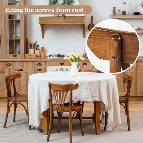 HASTHIP® 864 PCS Screw Covers Wood Stickers for Furniture 0.83 Inch Hole Waterproof PVC Caps Adhesive Grain Holes Wall Cabinets Bookcase Desk Self-Adhesive