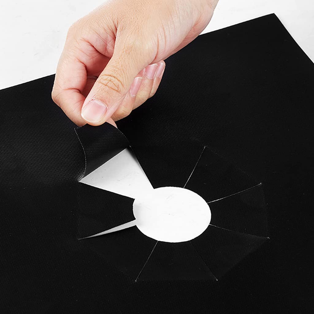 HASTHIP 3pcs Stove Protector for Gas Range, Stove Burner Liners, Stove Burner Covers for Gas Stove Top Cleaning Kitchen Tools (10.6 * 21.3'')