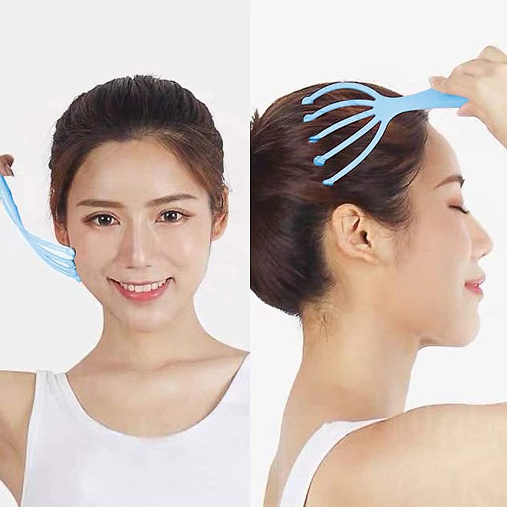 MAYCREATE Massager for Scalp Head Neck Finger Gripper Claw Spa Therapy Tool Manual Massager, Multi color