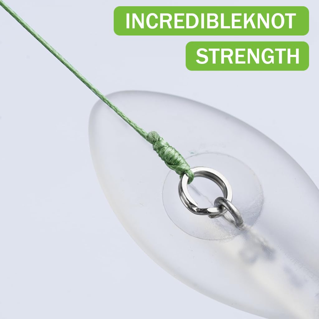ZORBES Fishing Line 54 Yards 0.8mm Fishing Line Super Strong PE Fishing Line Green Line Ultra Abrasion Resistant Heavy Duty 4X Strands Fishing Line