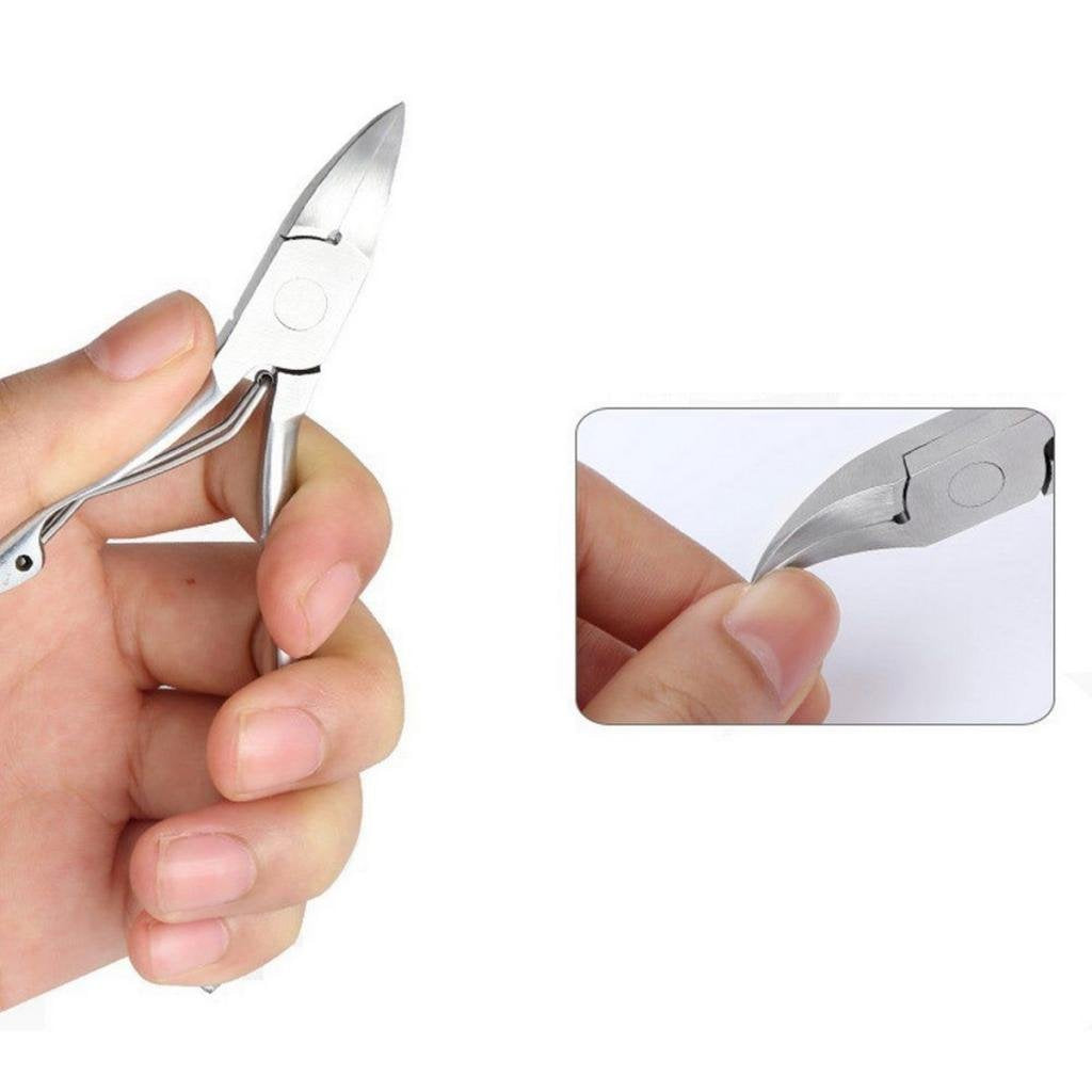 HASTHIP® 9PCS Toe Nail Correction Tool Pedicure Ingrown Lifter Stainless Steel Clipper Nipper