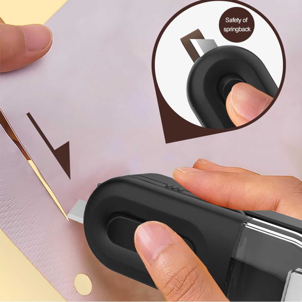 HASTHIP Mini Bag Sealer 2 in 1 Electric Heat Sealer with Cutter Hot Bond Sealer for Food Bag Snack Bag Battery Operated Bag Sealer for Various Food Bag