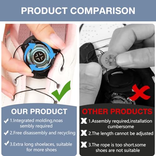PALAY® No Tie Wire Shoelaces with Knob, 1.2m Slim Black TPU Laces, Adjustable & Secure for Sneakers, Sports & Casual Shoes, Stylish Alternative for Men, Women & Kids, 1 Pair