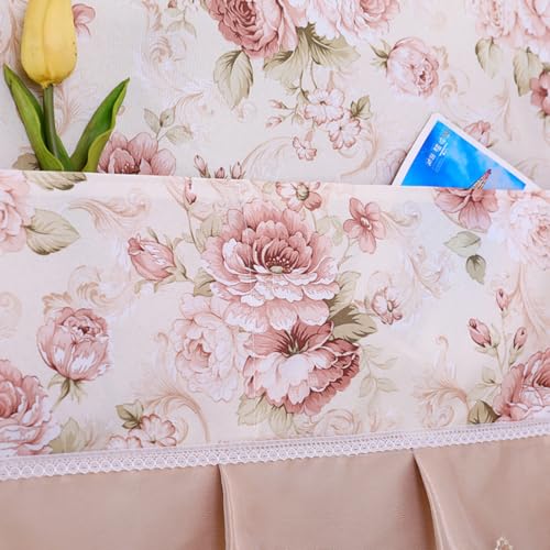 HASTHIP® Fridge Cover Fashion Floral Print Refrigerator Dust Proof with Pockets Universal Fit Kitchen Home Appliance Roofcover 70x170cm 2 PCS