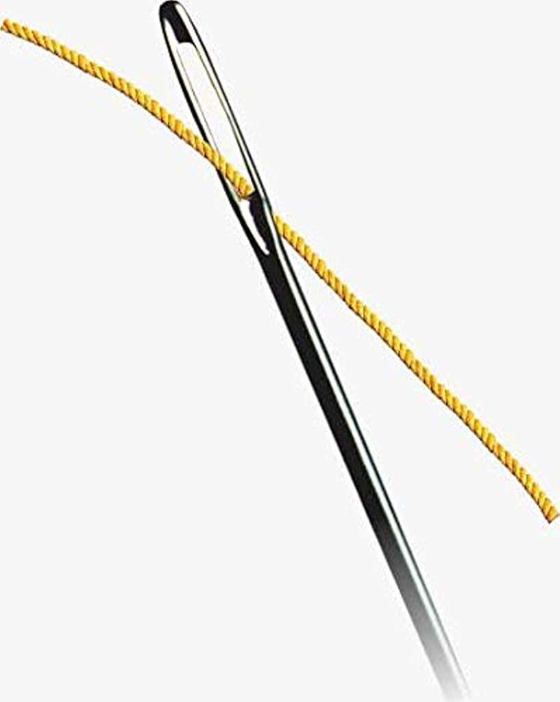 Supvox Large-Eye Blunt Needles, 9 Piece Stainless Steel Yarn Knitting Needles, Sewing Needles, Crafting Knitting Weaving Stringing Needles
