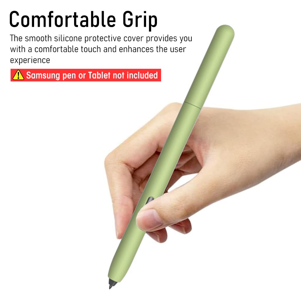 ZORBES Silicone Sleeve Case for Samsung Galaxy Tab S7 S Pen, Non-Slip Smooth Silicone Cover Protective Cover for Galaxy Tab S7/S7+ S Pen, Samsung Galaxy Tab S8/S8+ Ultra Pen
