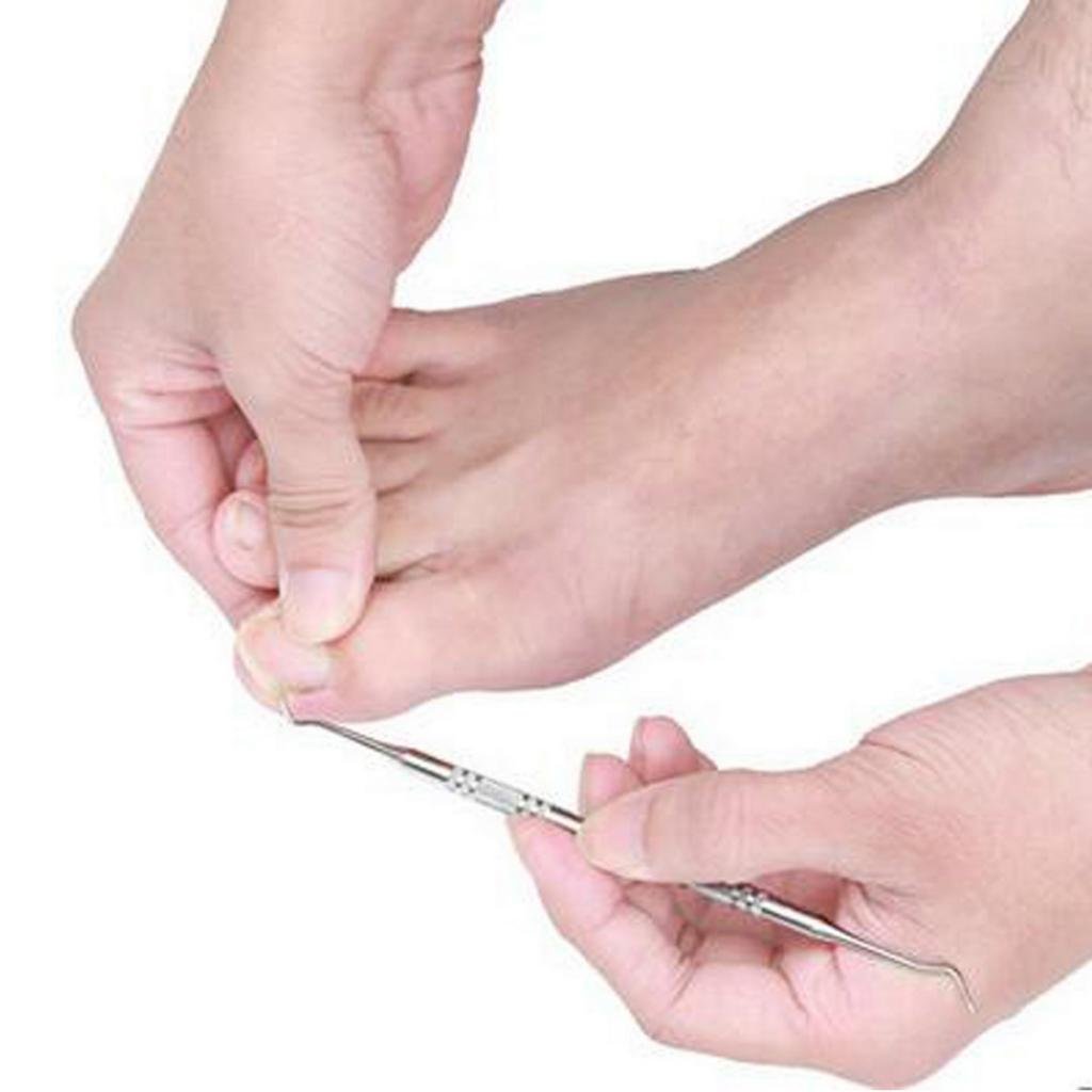 HASTHIP® 9PCS Toe Nail Correction Tool Pedicure Ingrown Lifter Stainless Steel Clipper Nipper