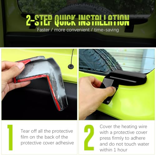 STHIRA® 6PCS Shield Covers Rear Windshield Defroster Heating Wire Universal Plastic Protection for Suzuki Jimny 2019 2020 2021 2022 2023 JB64 JB74W