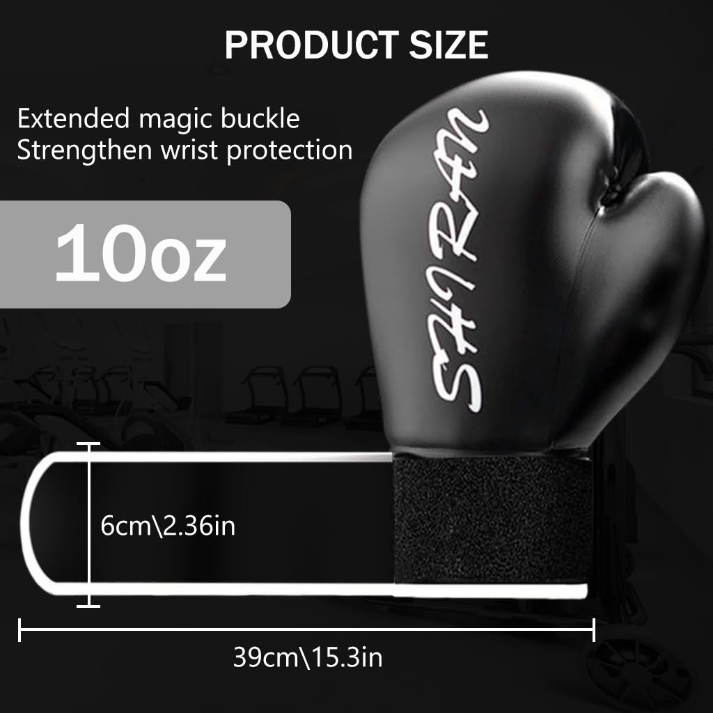 Proberos Boxing Gloves, 10Oz Training Boxing Gloves for Adult, Boxing Gloves with Wristband, MMA Gloves for Boxing, Muay Thai, Shock-Absorbing, Long-Lasting Strength