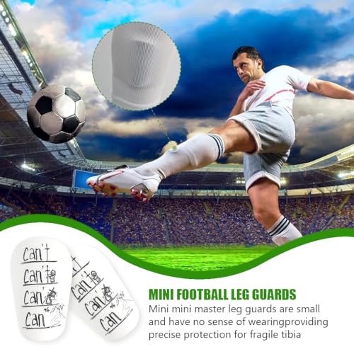 Proberos® Mini Shin Guards Inspiring Lightweight Anti-Impact Plastic EVA Cushioning Football Player Sport, 5x8cm 2 PCS