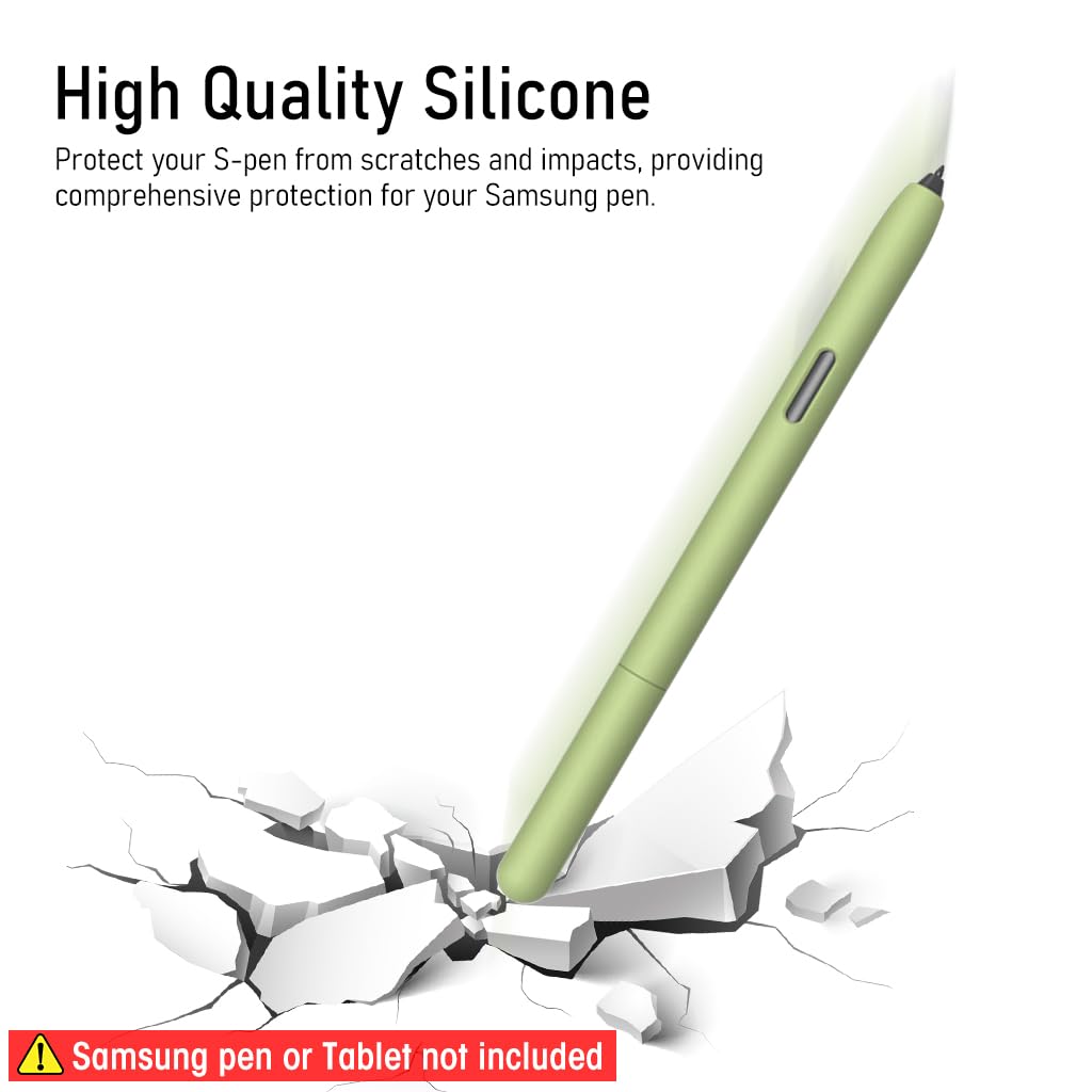 ZORBES Silicone Sleeve Case for Samsung Galaxy Tab S7 S Pen, Non-Slip Smooth Silicone Cover Protective Cover for Galaxy Tab S7/S7+ S Pen, Samsung Galaxy Tab S8/S8+ Ultra Pen