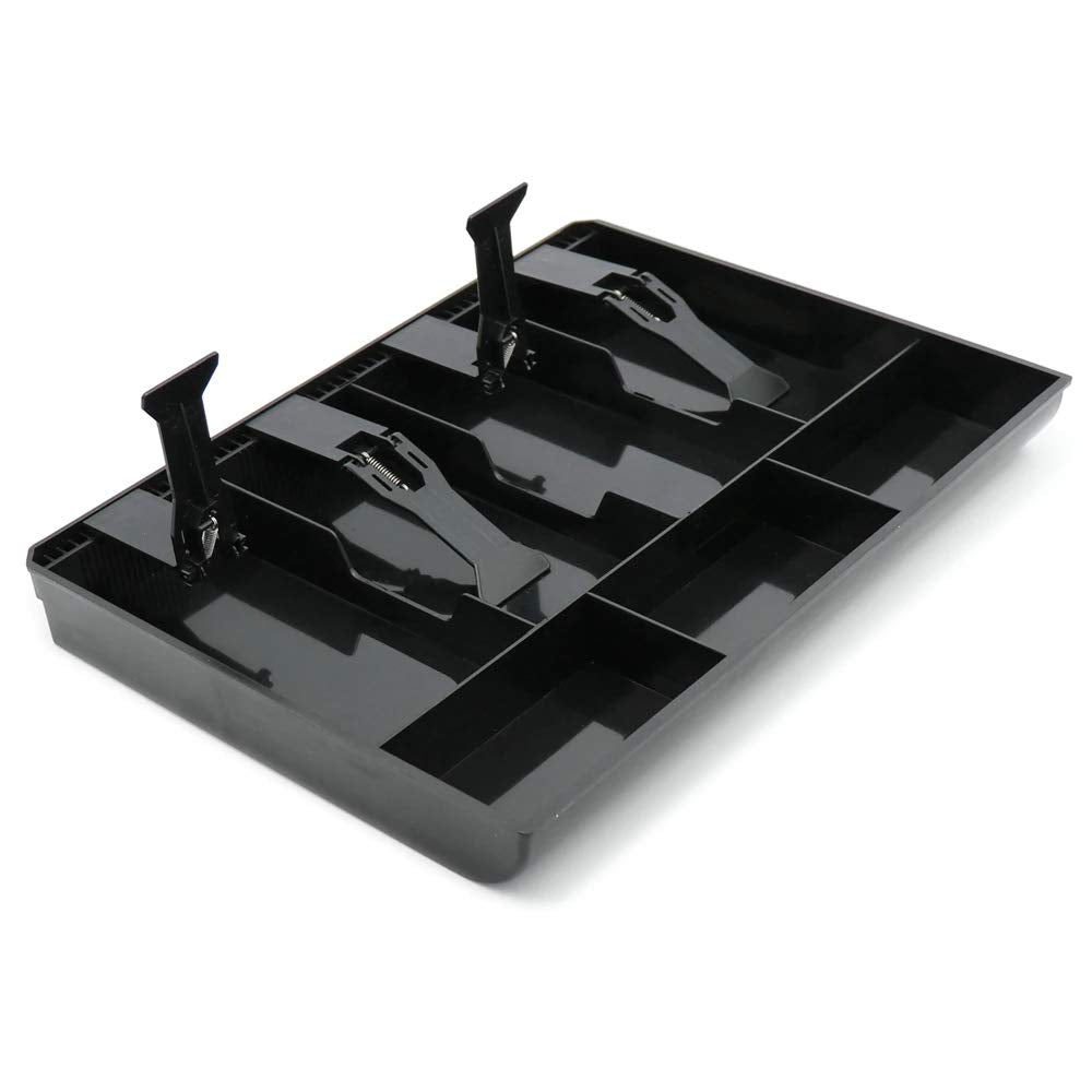 ELEPHANTBOAT Black Cash Storage with ABS Raw Material Drawer, Storage for Cash, Register Insert Tray Cash Coin