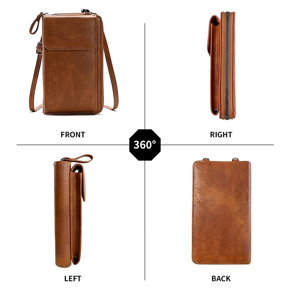 PALAY Crossbody bags for Women Mobile Cell Phone Holder Card Pocket Bag Stylish PU Leather Sling Bags for Women Girls Purse Wallet Mini Shoulder Bags