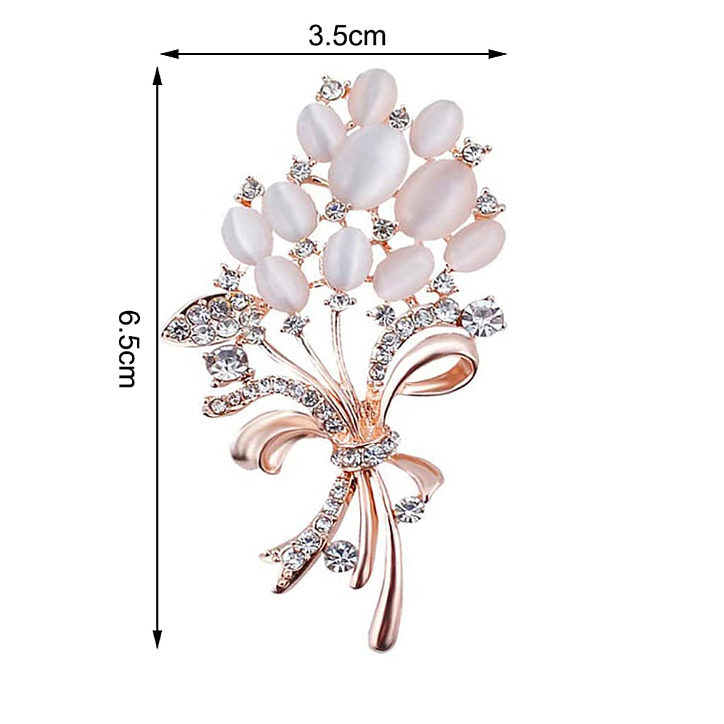 SANNIDHI Alloy and Diamond Brooch Fashionable Alloy and Diamond Brooch for Women & Girl