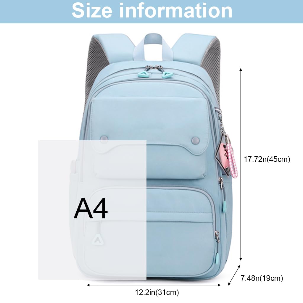 PALAY School Backpack Fashion Student School Backpack Large Travel Backpack Laptop Backpack Multi-pouches Girls School Backpack