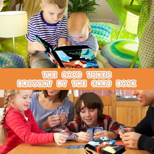 PATPAT® Pokemon Game Card Binder for 400 Cards Trading Holder Organizer Collection Bag Case Gifts for Kids Boys Girls 2 PCS