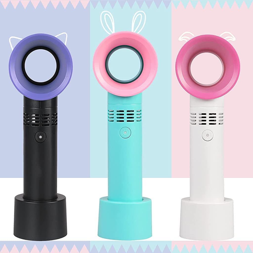 ZORBES Mini Portable Fan, 3 Speed Personal Small Fan for Desk Fan with Base, Handheld Fan Pocket Fan Mini Fan Desktop Fan Cool Wind USB Fan Rechargeable Hand Fan for Women Makeup Indoor Outdoor Travel Office