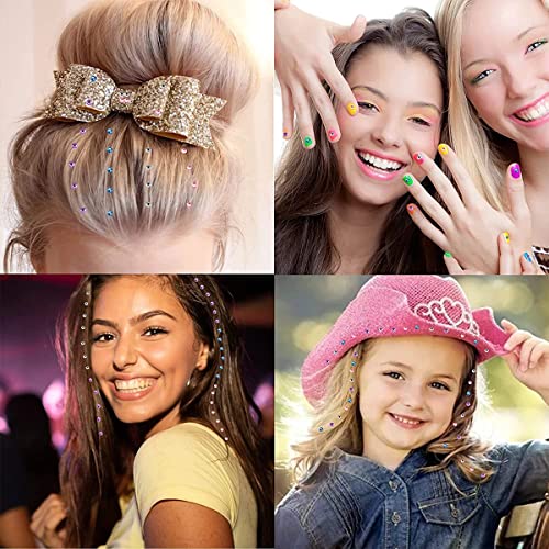 PALAY® Hair Gem Stamper Quick Stapler for Girls Sparkle Rhinestones Machine With 360PCS Glitter Gems Kit for Kids Adults Bling Styling Tool Seconds