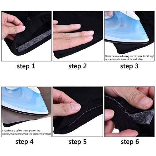 SANNIDHI Roll Fabric Fusing Tape Iron on Tape Double Adhesive Hem Tape,Iron on Hemming Tape for Pants Clothes Jeans, 3 by 5 Inch by 164 Feet