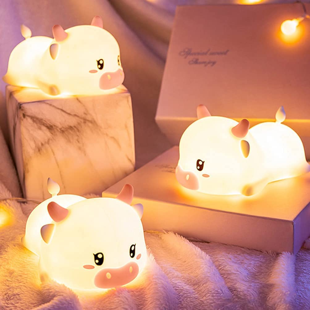 Verilux Cute Baby Night Light Toys for 2-8 Year Old, 7 Colour Changing Star Night Lights Silicone Star Night Lamp, Chargeable Battery Nightlight for Childrens Bedroom Bedside Birthday Decor Gifts