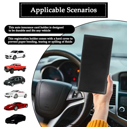 STHIRA® Car Registration & Insurance File Holder Bifold Car Documents Holder Bag