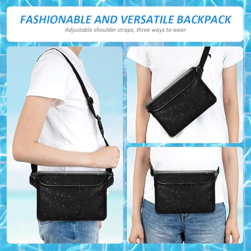 GUSTAVE Waterproof Waist Bag & 7'' PVC Waterproof Phone Bag Semi-transparent Touch Screen Waist Dry Bag IPX8 Waterproof Phone Bags Dry Bags for Kayaking, Canoeing, Boating, Hiking, Camping