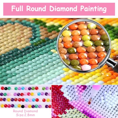 HASTHIP Diamond Painting Kit, 11.8x15.7inch Frozen Princess Elsa Diamond Painting, 5D Diamond Painting Kit for Adults & Kids, Very Suitable for Home Leisure Wall Decoration, Gift for Kids and Adults