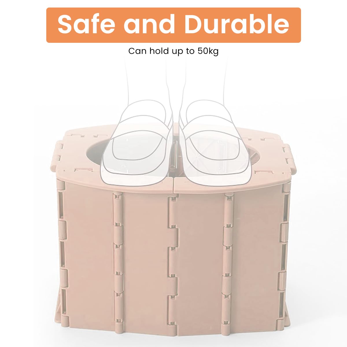 SNOWIE SOFT Potty Training Seat for 1 + Year Child with Trash Bags, Portable Potty Toilet Seat Foldable Outdoor Potty Toilet Seat for Car, Travel, Outdoor Use