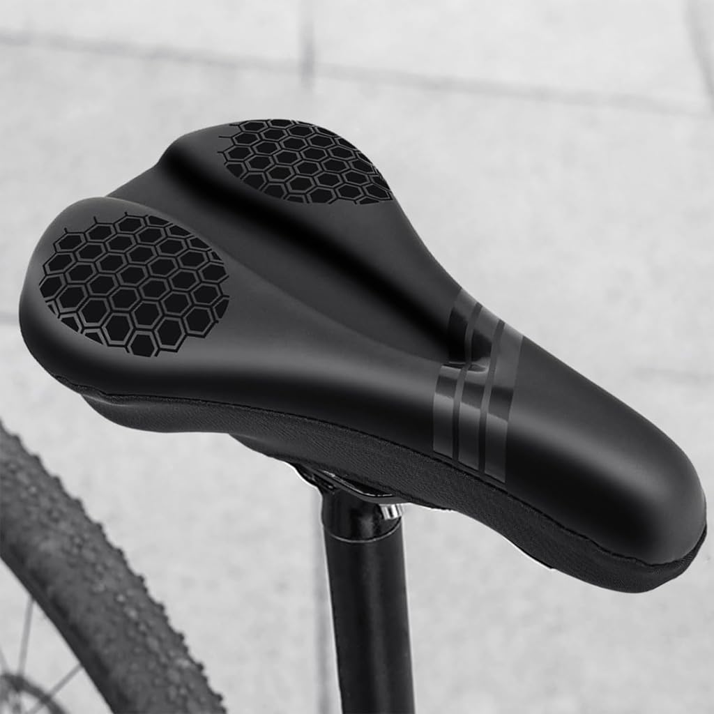 Proberos Bicycle Soft Saddle Foam Seat Cover, Thick Padding Superior Comfort, Advanced Gel Bicycle Saddle Seat Cushion Cover Waterproof Anti-slip for Mountain Bike, Road Bikes, City Bike