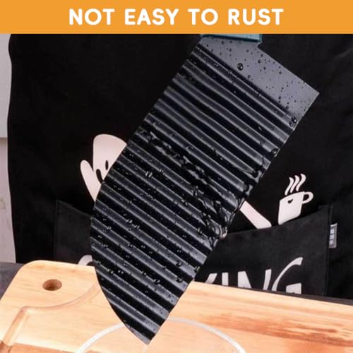 HASTHIP® Crinkle Cutter Knife Choppers for Potatoes Veggies Wave French Fry Slicer Large Handle Chopping for Salad Cucumber Carrots Fruit 3 PCS
