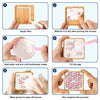 HASTHIP Glass Mosaic Tiles, Mosaic Kit with Wooden Coaster, Glitter Crystal Stained Mini Ceramic Tiles for Crafts, Mosaic Kits for Adults, DIY Coasters Kit, Pink HASTHIP Glass Mosaic Tiles, Mosaic Kit with Wooden Coaster, Glitter Crystal Stained Mini Ceramic Tiles for Crafts, Mosaic Kits for Adults, DIY Coasters Kit, Pink