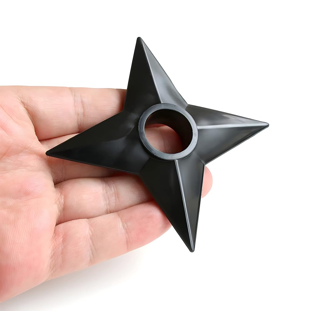 PATPAT 3Pcs Toys Shuriken Ninja 3.5 Inches ABS Cosplay Kunai Safe Plastic Shuriken Samurai Shuriken Anime Martial Art Cosplay Anime Toy Anime Accessories Anime Merchandise