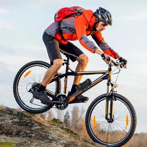 Proberos Universal Wireless Speaker Holder with Carabiner, Adjustable Hook and Loop Straps Design Universal Bluetooth Music Speaker Holder Cylinder-shaped Wireless Speaker Mount Holder for Bike