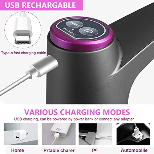 HASTHIP® Automatic Water Dispenser Pump Portable Can with USB Rechargeable Battery Suitable for 2.16-Inch 5.5cm Neck Home Office 5 Gallon 3 PCS