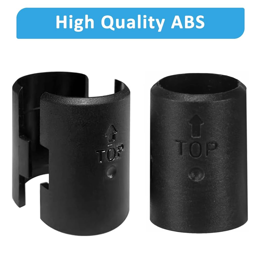 HASTHIP 30Pcs Pipe Clips Pipe Fastening Holders Wire Shelving Shelf Lock Clips Snap On Pipe Clips