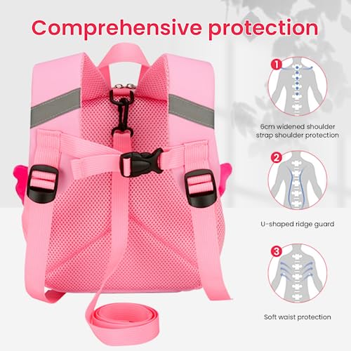 PALAY Unicorn School Bags For Girls Backpack Kindergarten Girls Backpack for School, Travel, Camping, Burden-relief School Bags for Girl Kids 3-5 Years Old