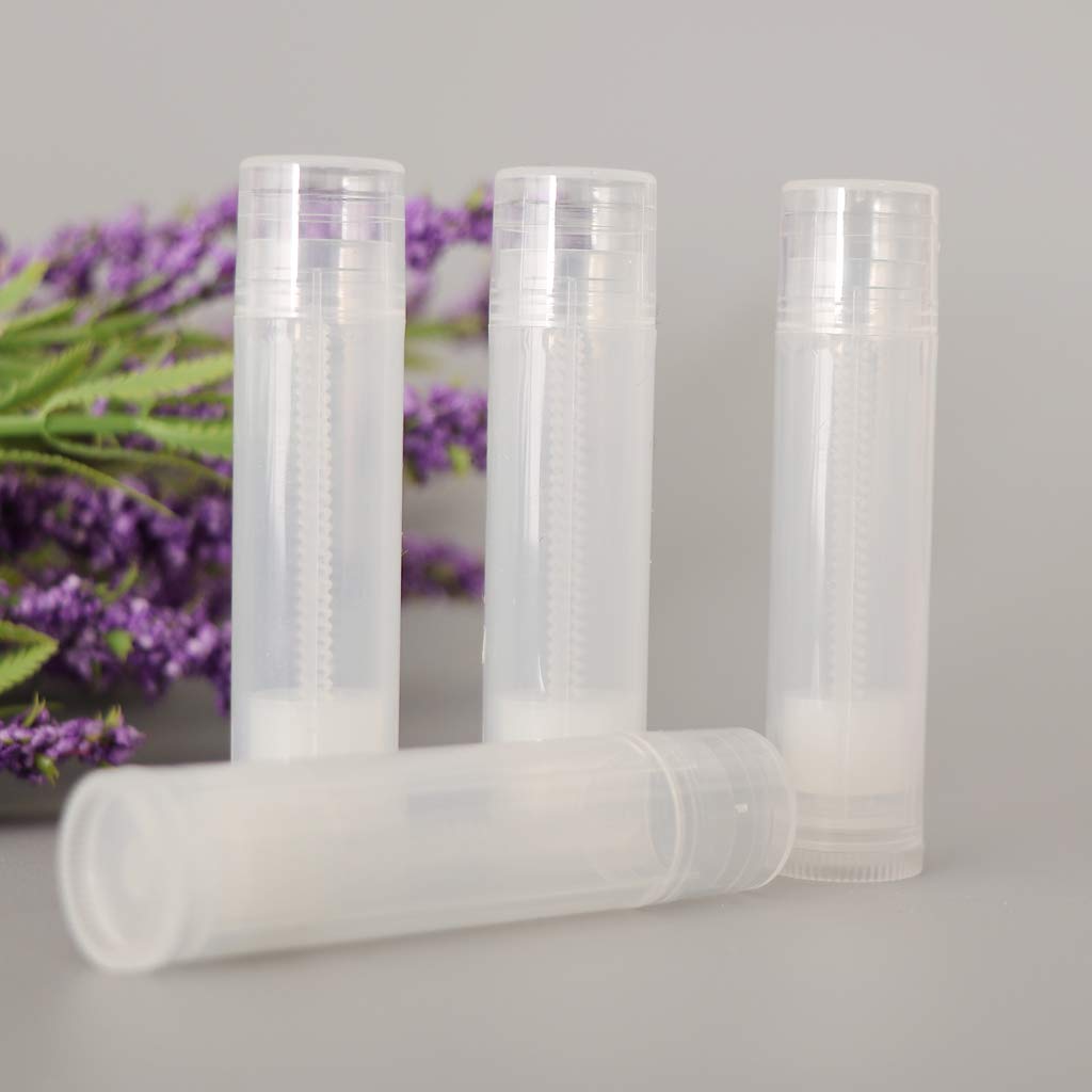 MAYCREATE Phenovo 25 Pieces 5g Clear Empty Plastic Lip Gloss Lip Balm Cream Tubes Lipstick Refillable Bottles Cosmetic Containers Set