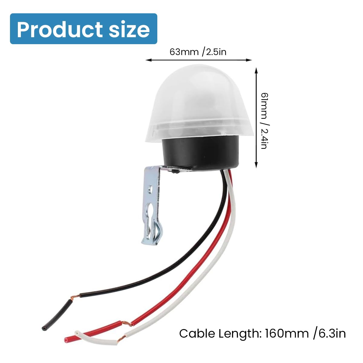 HASTHIP Auto On/Off Photoresistor Dusk to Dawn LED Bulb