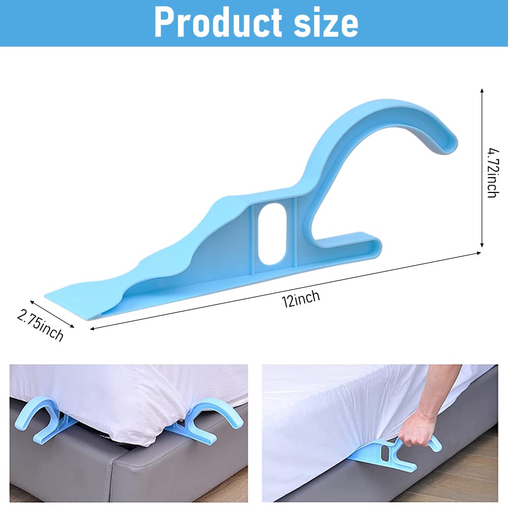 HASTHIP 2Pcs Mattress Lifter Tool, Bedsheet Tucking Tool, Bed Making Tool Mattress Lifter, Helps Lift and Hold The Mattress, Can Tuck Sheets or Bed Skirts Alleviating Excess Strain
