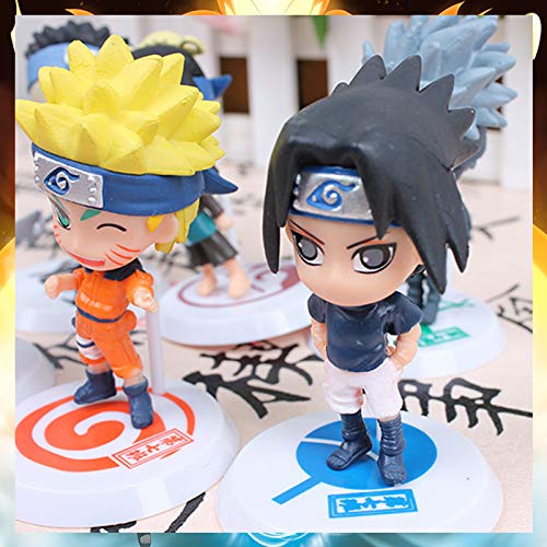 HASTHIP Naruto Action Figures, Anime Naruto Action Figures Set PVC Action Figures Cake Decorating Items Christmas Gifts for Kids Girls Boys