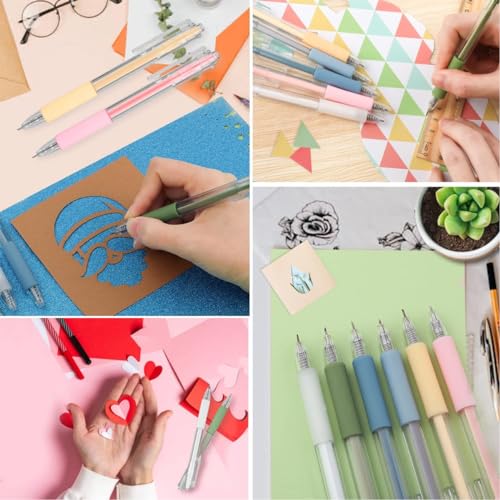 HASTHIP® 6-Pack Precision Craft Cutter Pens with Refillable Tungsten Steel Head Refill Cutting Tool Paper Carving Tools Pocket Clip for DIY Scrapbooking 3PCS