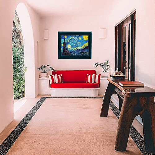 HASTHIP® Diamond Painting Kit 5D The Starry Night by Master Van Gogh Rhinestone Extremely Shiny Art Abstract Style Room Decoration 30cm x 40cm 3 PCS