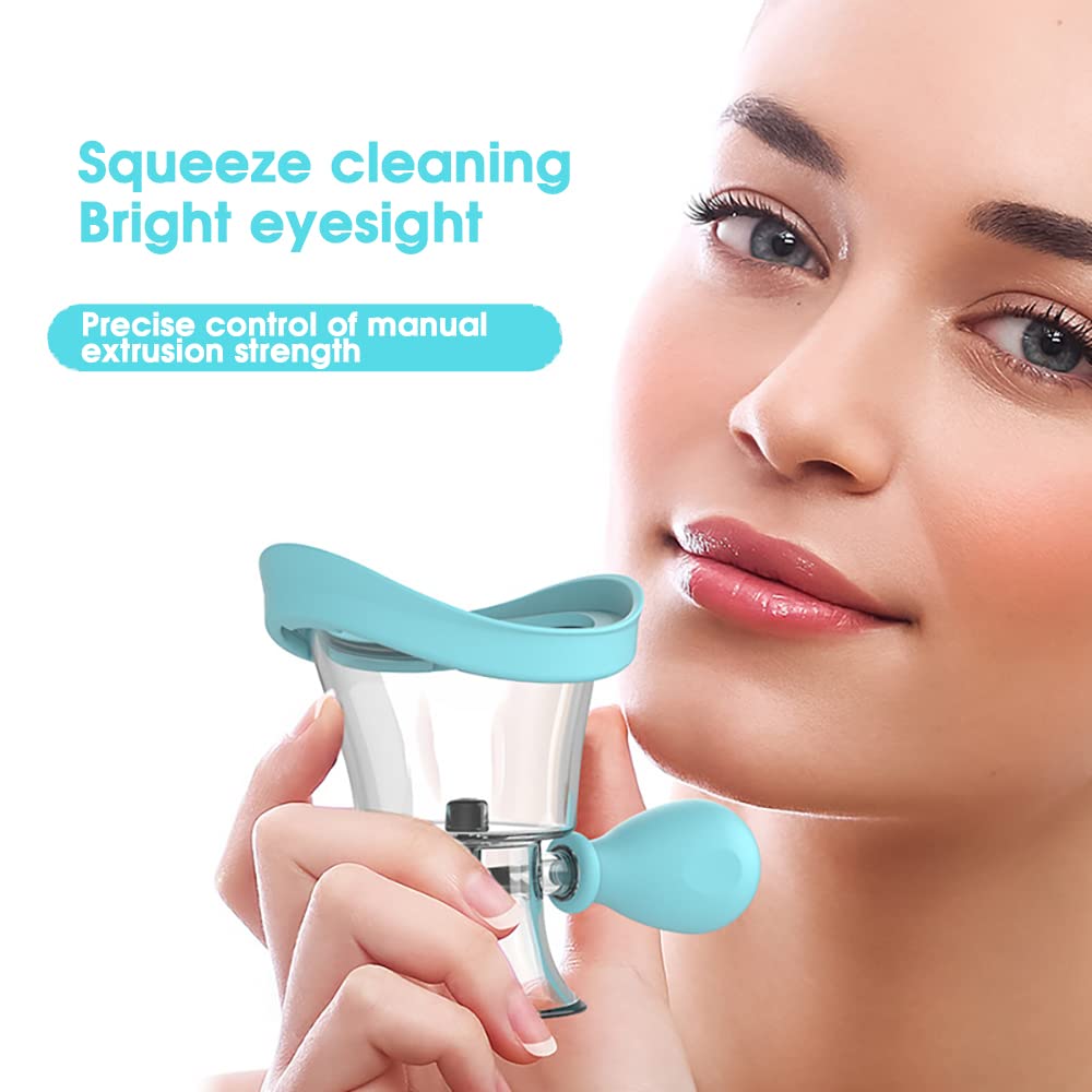 HANNEA Eye Cleaning Cup Travel Silicone Eye Cleaning Cup with Air Valve,More Efficient Eye Rinse Eye Wash Cup