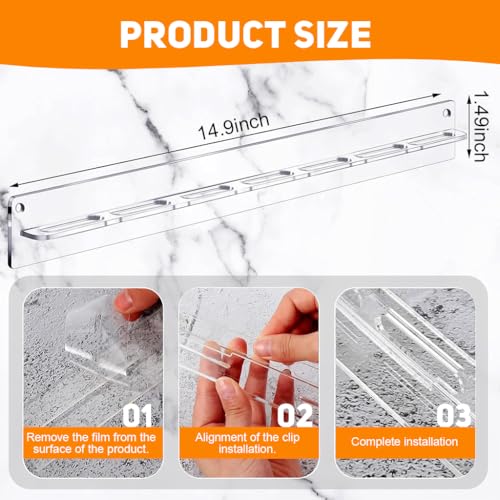 HASTHIP® Sunglasses Organizer 2 Pack, Wall Glasses Holder, Acrylic Sunglasses Display, Eyeglass Organizer for Multiple Glasses for Office & Home Decor, Unique Gifts for Husband, Women & Girls