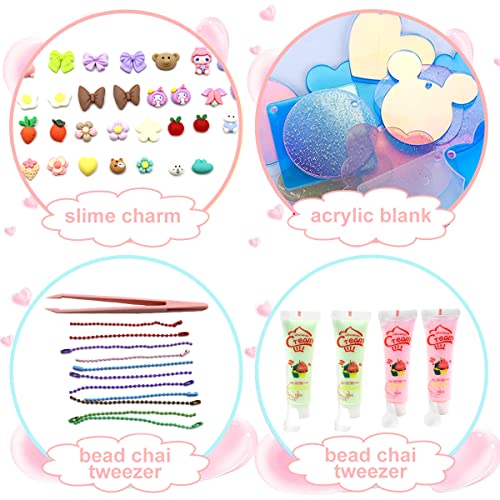 HASTHIP 193Pcs Children's 3D Stickers Set, DIY Cream Glue Girl Stickers Photo Decoration, Create Your Own Sticker Art and DIY Crafts with Storage Box - Fun Activity for Girls